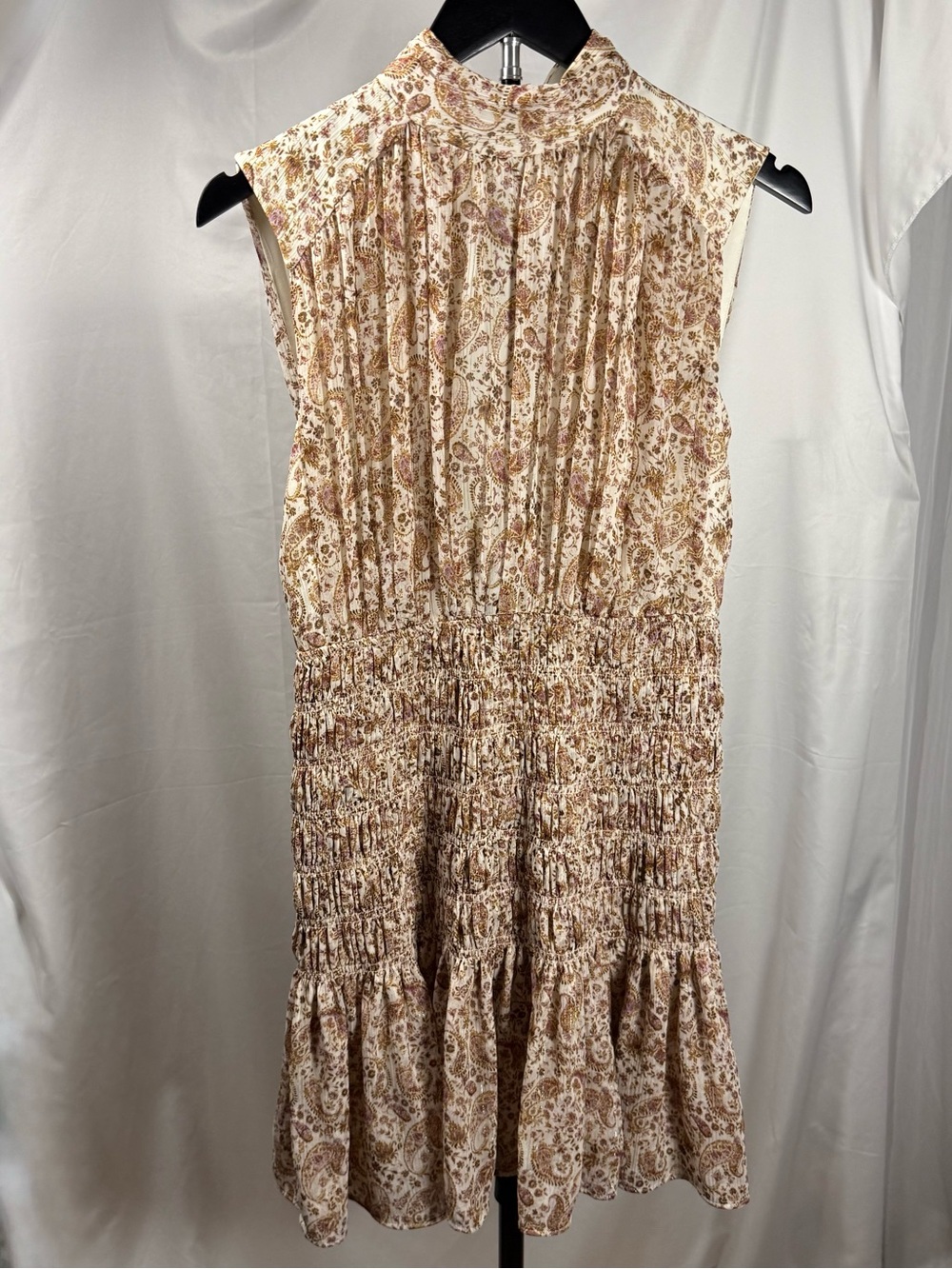 House of Harlow Floral Paisley Smocked Mini Dress Size Small